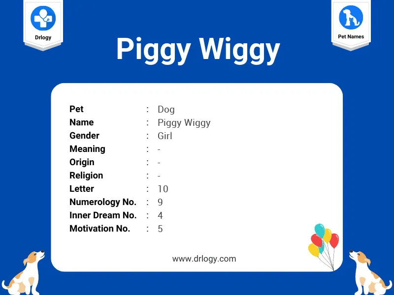 Piggy Wiggy Name Meaning